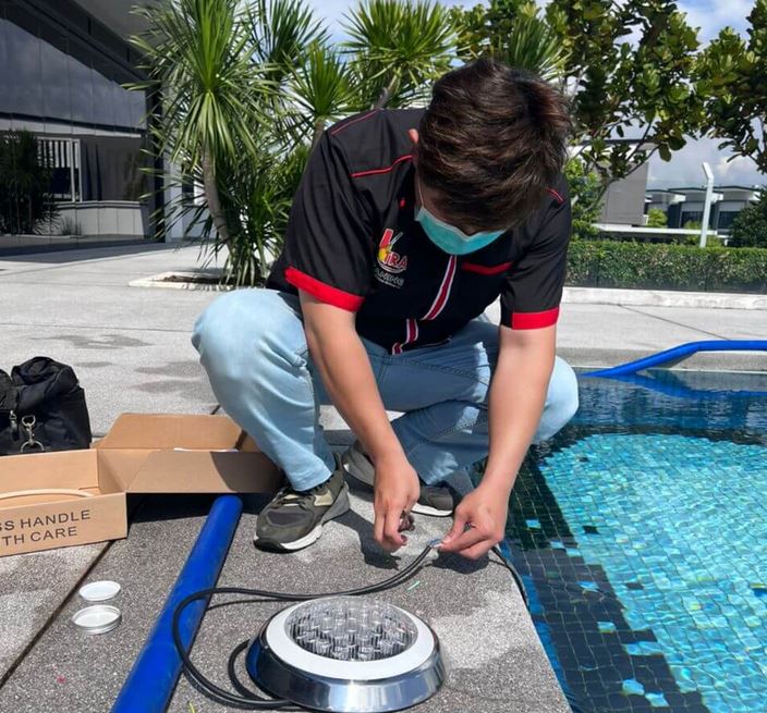 Swimming pool repair service Malaysia - leak detection and pump repair